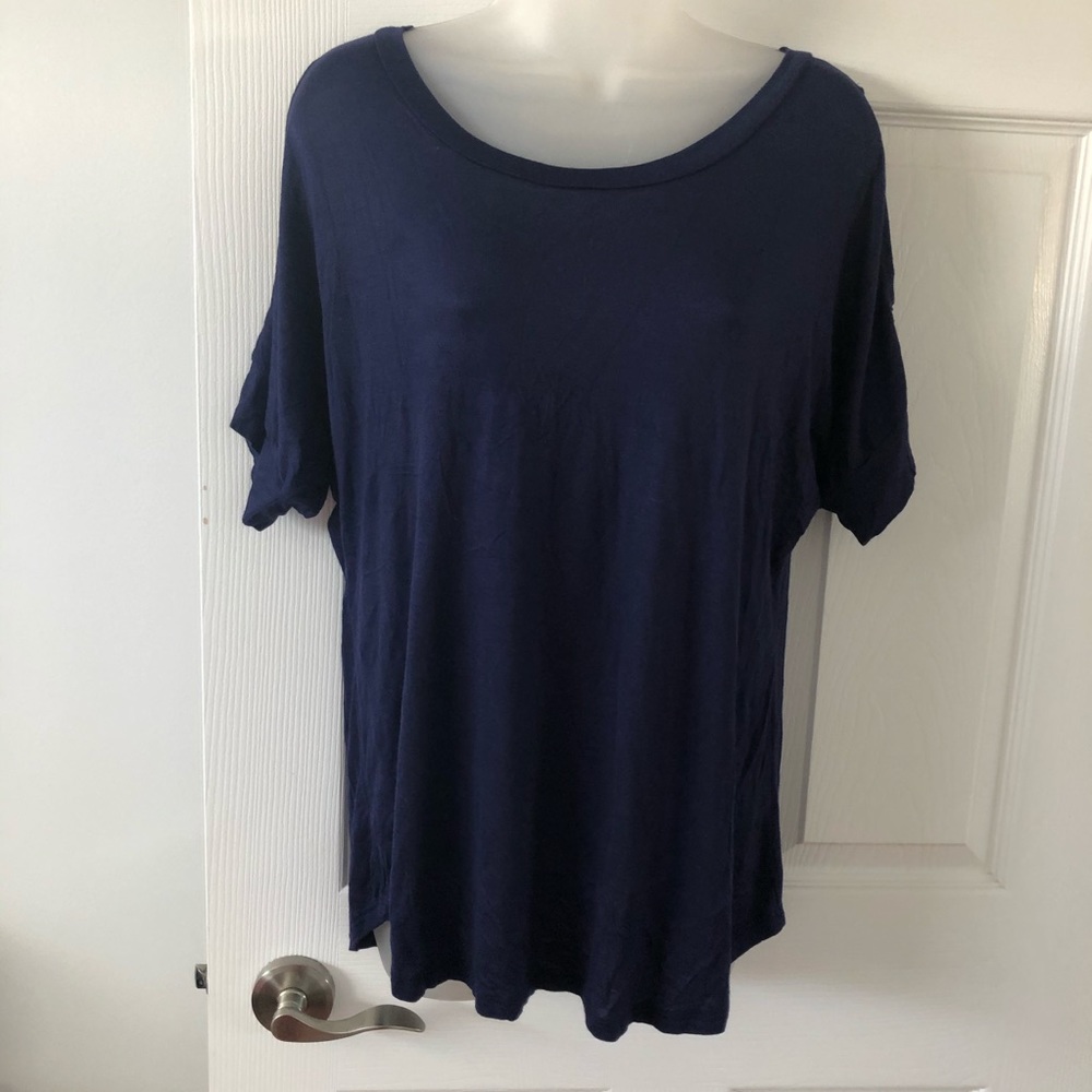 J Mode Navy Blue Tee